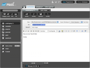 Testbericht zum neuen E-Mail Dienst mail.de | E-Mail Anbieter und E-Mail Dienste : Vergleiche ...